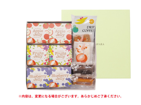 焼菓子とODAWARAフルーツゼリーのギフト